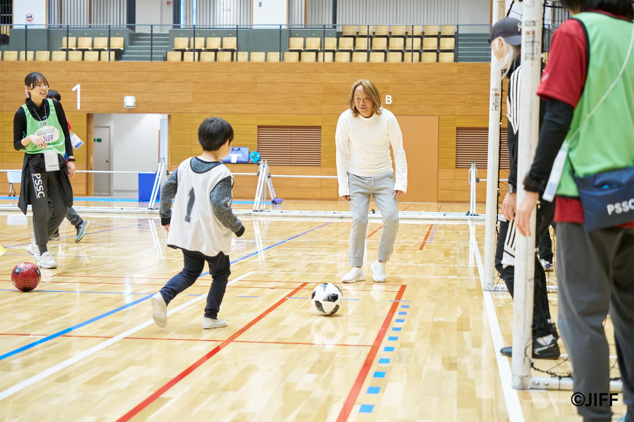 JIFF北澤会長も子どもたちと交流